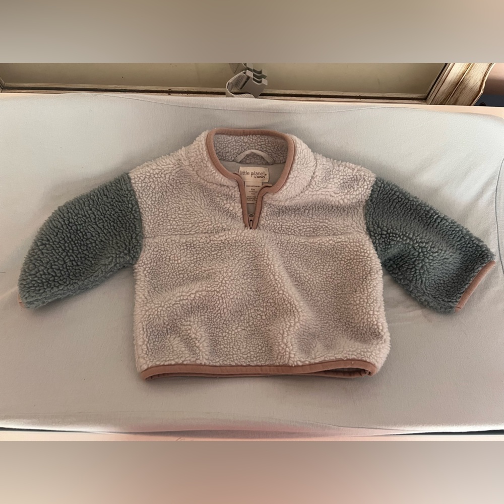 Little Planet Green and Blue Fleece Jacket